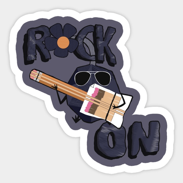 Rock On Sticker by Gen3